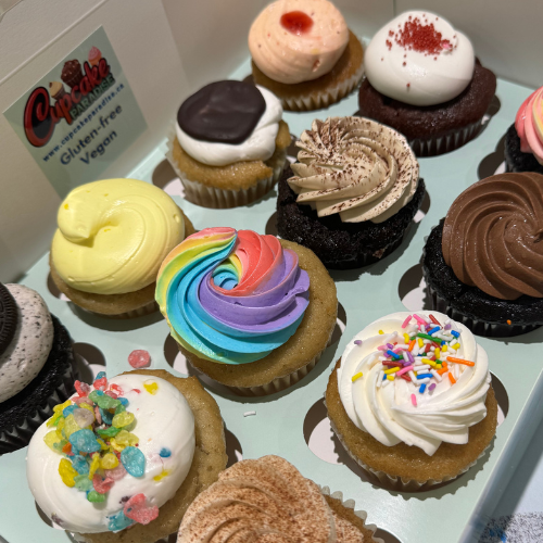 12 Pack /50/100 Gluten-free Vegan Cupcakes