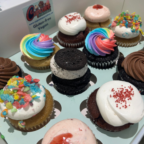 12 Pack /50/100 Gluten-free Vegan Cupcakes