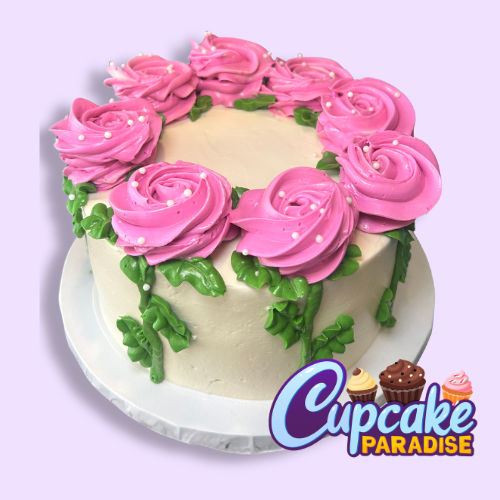 Roses on Stems Cake