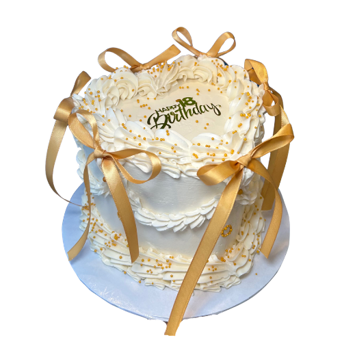 Pearl Vintage Heart Cake